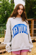 Load image into Gallery viewer, BucketList 'Kentucky &amp; KY' Reversible Mock Neck Sweatshirt in Heather Grey
