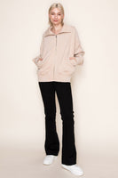 White Birch Mineral Washed Jacket in Washed Ecru