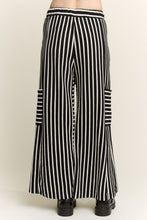 Load image into Gallery viewer, Jade By Jane Textured Stripe Wide Leg Pants in Black
