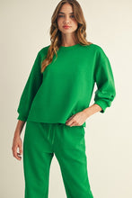 Load image into Gallery viewer, Jodifl Embossed Textured Loungewear Set in Kelly Green

