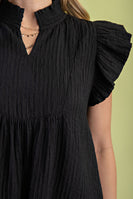GiGio Lightly Textured Top in Black