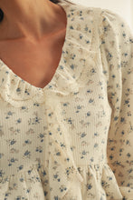 Load image into Gallery viewer, LovLov Luxe Floral Lace Top in Floral Mix Oatmeal
