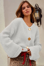 Load image into Gallery viewer, LovLov Solid Color Knit Cardigan in Ivory
