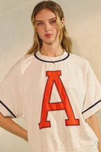 Load image into Gallery viewer, Oddi OVERSIZED Game Day Sweatshirt in White Navy
