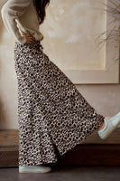 LovLov Animal Print Wide Leg Pants in Leopard