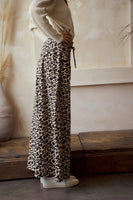 LovLov Animal Print Wide Leg Pants in Leopard