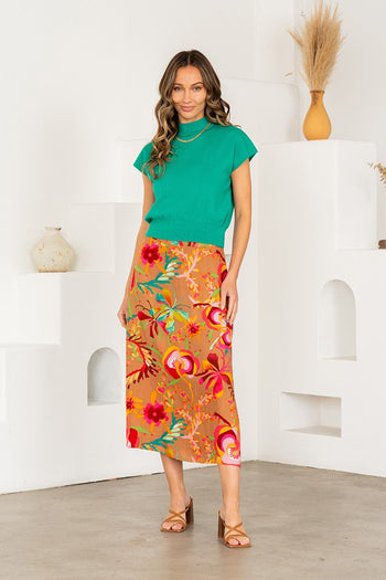 Sew in Love Solid Color Soft Knit Sweater in Emerald