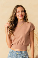 Sew in Love Solid Color Soft Knit Sweater in Mocha