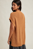 Wishlist OVERSIZED Sweater Vest in Hazelnut