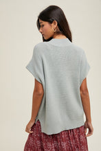 Load image into Gallery viewer, Wishlist OVERSIZED Ribbed Knit Sweater Vest in G.Mint
