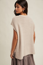 Load image into Gallery viewer, Wishlist Solid Color Knit Sleeveless Sweater in Champagne
