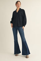 Jodifl Scuba Knit Top in Black