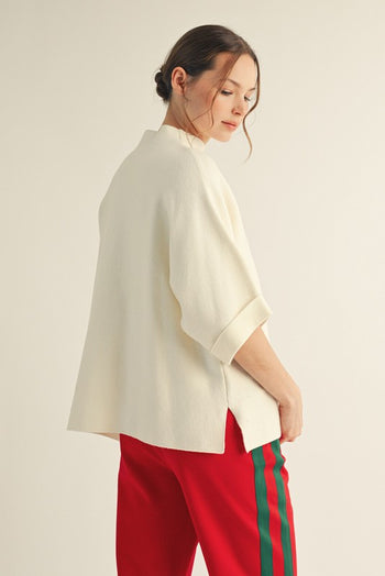 Jodifl Soft Knit Sweater Top in Ivory