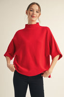 Jodifl Soft Knit Sweater Top in Red