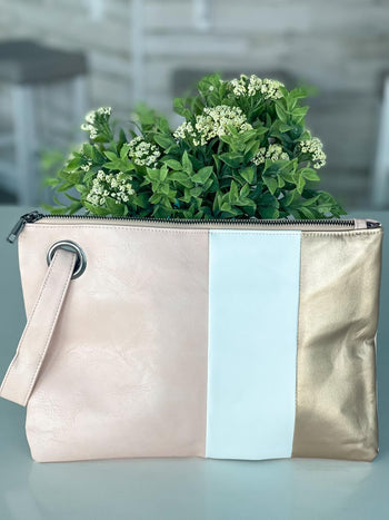 Harris Girls & Co. Hint of Fall Clutch Bag in Golden