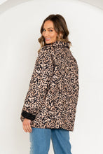Load image into Gallery viewer, Sew in Love Quilted Leopard Jacket in Taupe/Black
