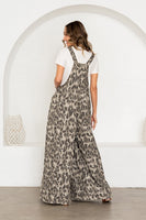 Sew in Love Leopard Print Jumpsuit in Taupe