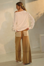 Load image into Gallery viewer, Oddi Knit Pants with Patchwork Details in Dijon
