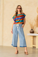 Sew in Love Lightweight Denim Pants in Denim