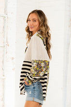 Load image into Gallery viewer, Sew in Love Mix n Match Print Relaxed Fit Top in Olive/Black
