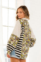 Sew in Love Mix n Match Print Relaxed Fit Top in Olive/Black