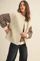 AnnieWear Boucle Knit Vest in Oatmeal