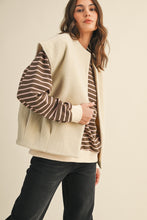Load image into Gallery viewer, AnnieWear Boucle Knit Vest in Oatmeal
