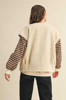 AnnieWear Boucle Knit Vest in Oatmeal