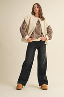 AnnieWear Boucle Knit Vest in Oatmeal