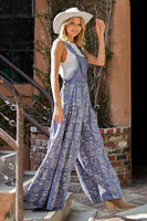 ee:some Western Graphic Print Jumpsuit in Indigo