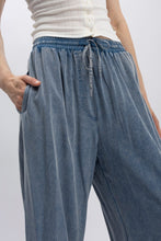 Load image into Gallery viewer, BlueVelvet Tiered Ruffled Wide Leg Pants in Denim
