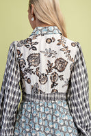 GiGio Mixed Print Maxi Dress in Black Mix