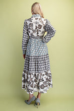 Load image into Gallery viewer, GiGio Mixed Print Maxi Dress in Black Mix
