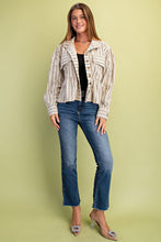 Load image into Gallery viewer, GiGio Printed Corduroy Jacket in Ivory Mix
