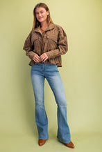Load image into Gallery viewer, GiGio Printed Corduroy Jacket in Walnut Mix
