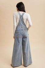 Load image into Gallery viewer, AnnieWear Denim Wide Leg Overalls in Medium Denim
