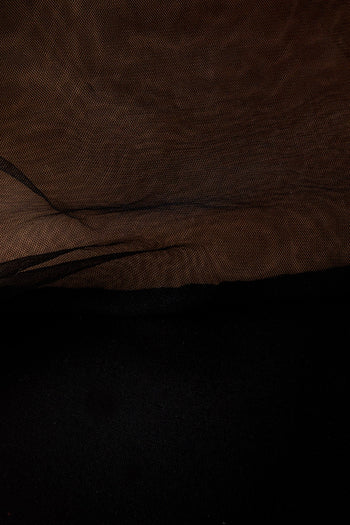 Sunday Edition Mesh and Knit Pointe Fabric in Black