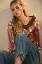 Load image into Gallery viewer, Oddi Mixed Print Top in Rust Multi
