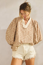 Load image into Gallery viewer, LovLov Forest Leaf Botanica with Lace Top in Mocha

