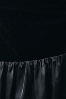 Sunday Edition Contrasting Fabric Mini Dress in Black