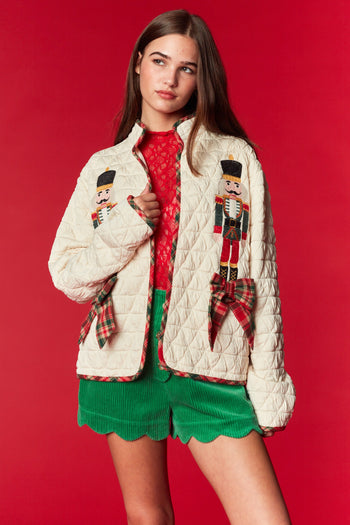 RARERAW Quilted Nutcracker Jacket in Cream