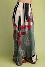 Load image into Gallery viewer, GiGio Mixed Print Maxi Skirt in Olive Mix
