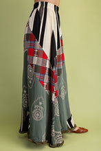 Load image into Gallery viewer, GiGio Mixed Print Maxi Skirt in Olive Mix
