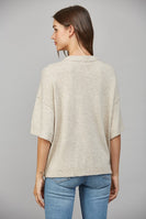 FATE Solid Color OVERSIZED Cashmere Blend Sweater in Oatmeal