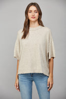 FATE Solid Color OVERSIZED Cashmere Blend Sweater in Oatmeal