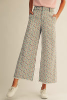 Spring Floral Printed Soft Denim Pants by LovLov