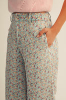 Spring Floral Printed Soft Denim Pants by LovLov