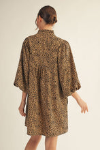 Load image into Gallery viewer, Jodifl Leopard Print Mini Dress in Taupe

