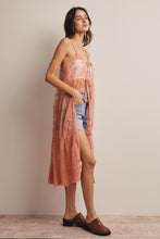 Load image into Gallery viewer, Forte Embroidered Lace Long Duster in Rosewood
