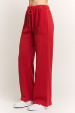 Load image into Gallery viewer, HEIMISH Textured Knit Pants in Red
